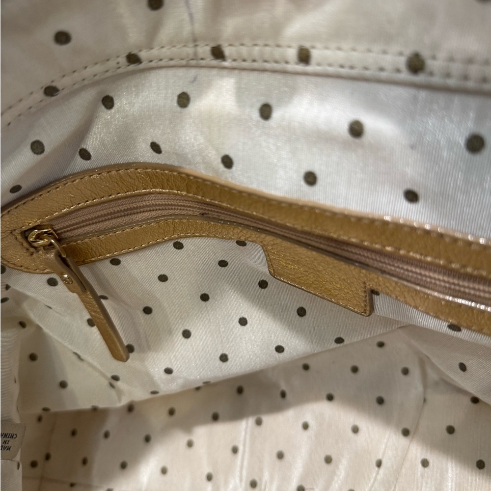 Kate Spade Metallic Gold Rope Handle Tote - Picture 6 of 6